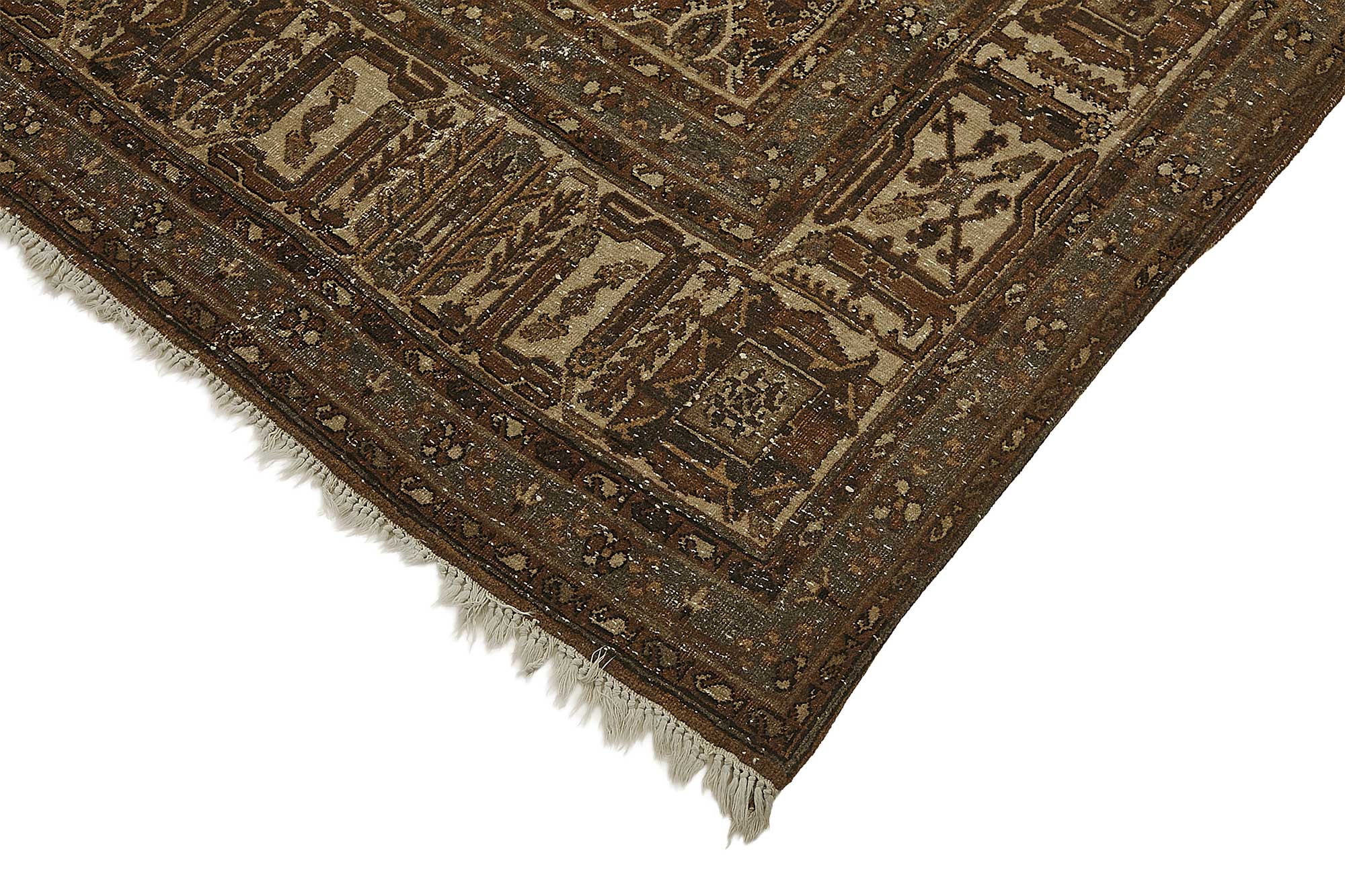 8x11 Beige Antique Persian Joshagan Rug - 50151