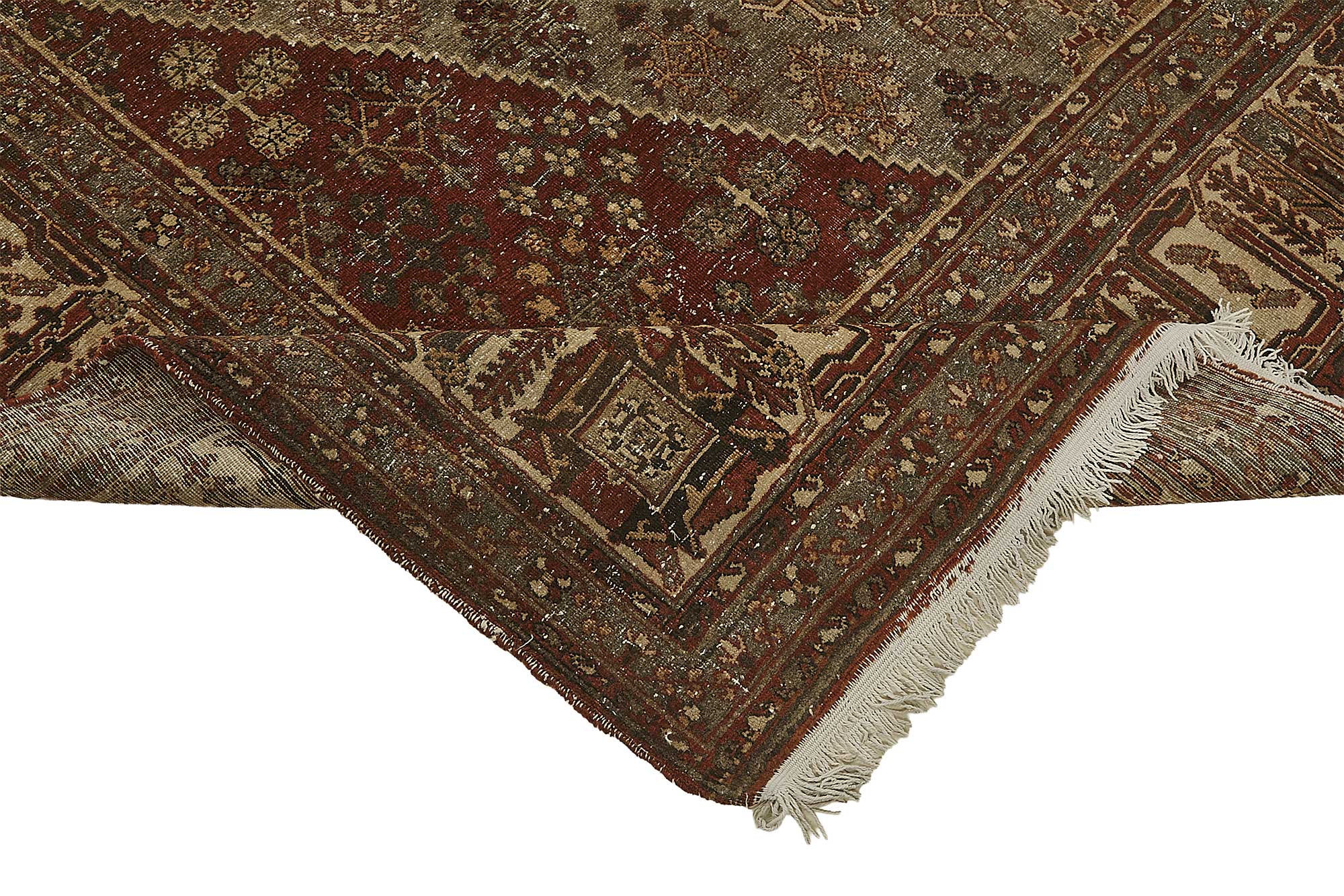 8x11 Beige Antique Persian Joshagan Rug - 50151