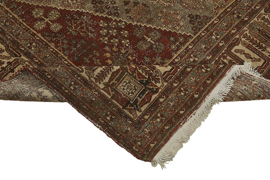 8x11 Beige Antique Persian Joshagan Rug - 50151