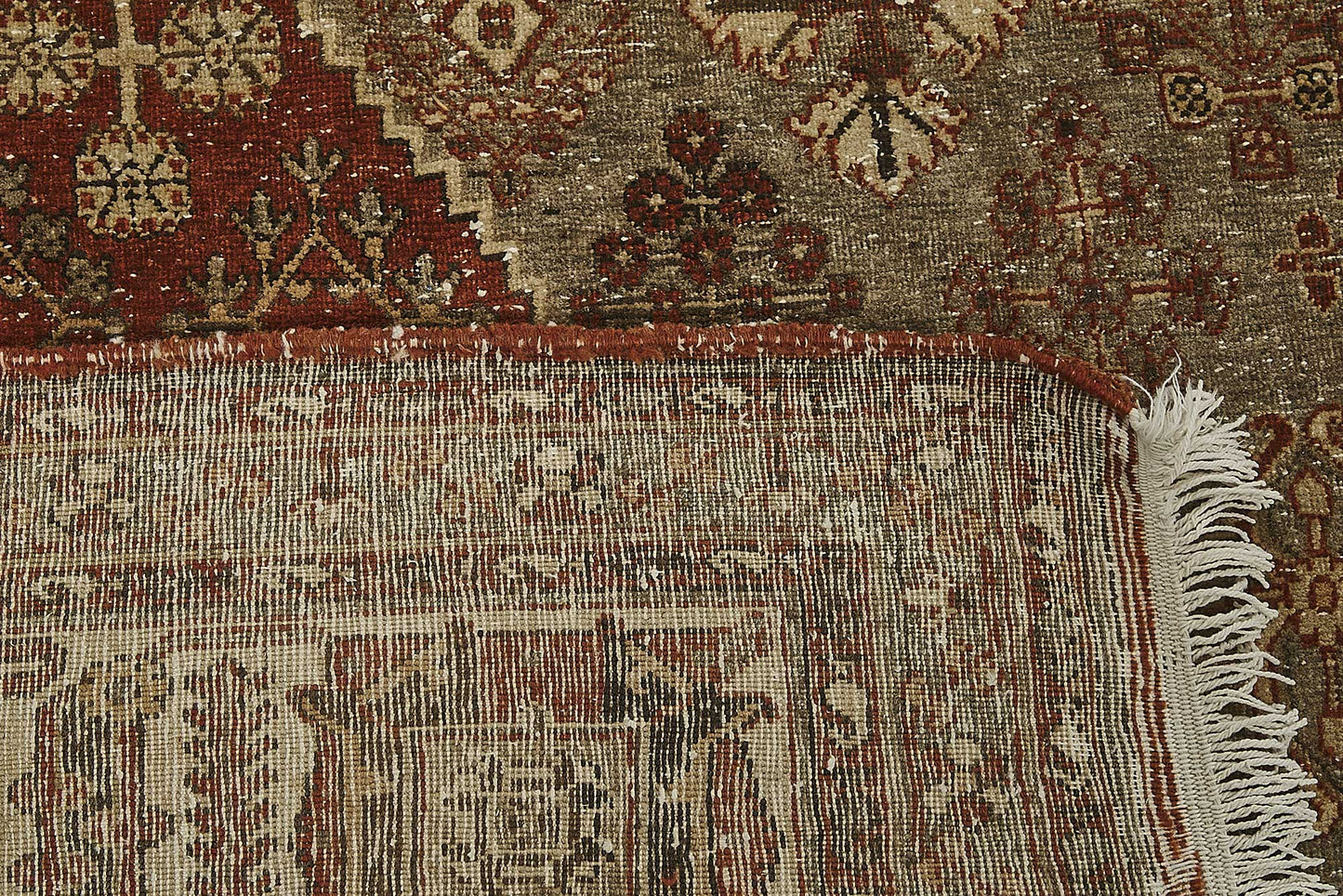 8x11 Beige Antique Persian Joshagan Rug - 50151