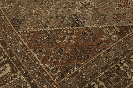 8x11 Beige Antique Persian Joshagan Rug - 50151