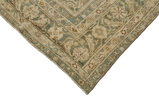 8x11 Beige Antique Persian Heriz Rug - 50152