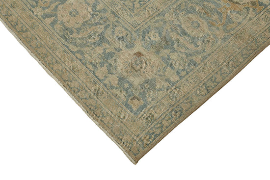 7x10 Beige Antique Persian Tabriz Rug - 50153