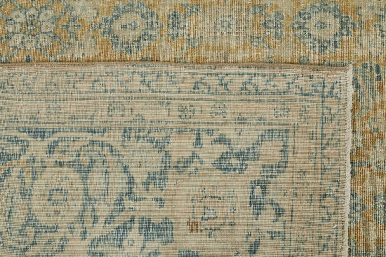 7x10 Beige Antique Persian Tabriz Rug - 50153