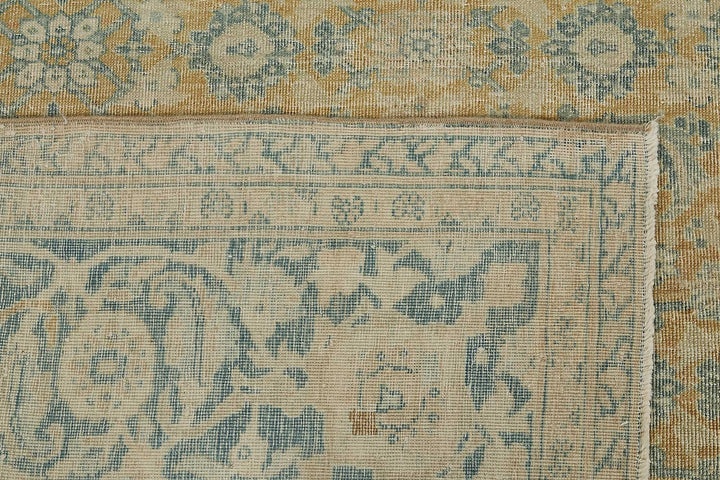 7x10 Beige Antique Persian Tabriz Rug - 50153