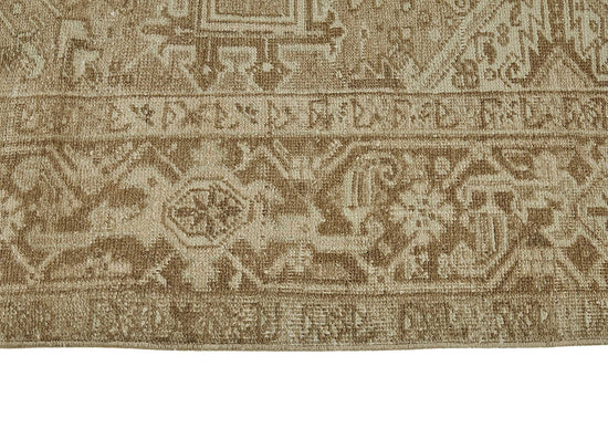 8x11 Beige Antique Persian Heriz Rug - 50155