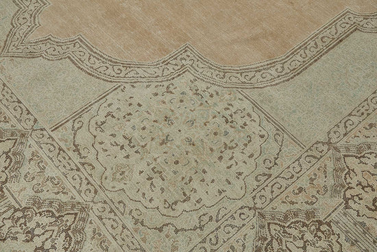 9x12 Beige Antique Persian Kerman Rug - 50160