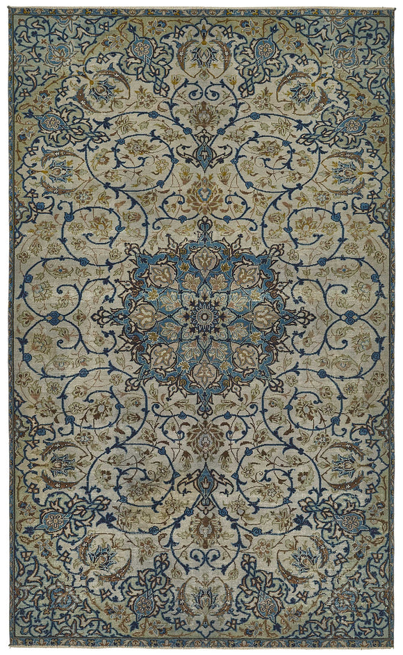 5x9 Beige Vintage Large Area Rug - 50162