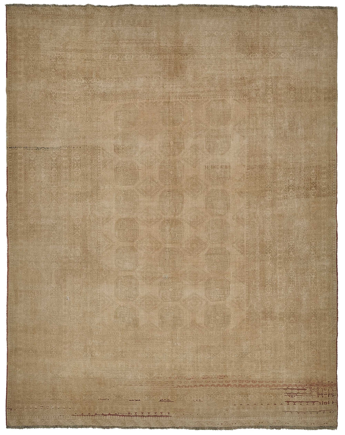 10x12 Beige Vintage Large Area Rug - 50163