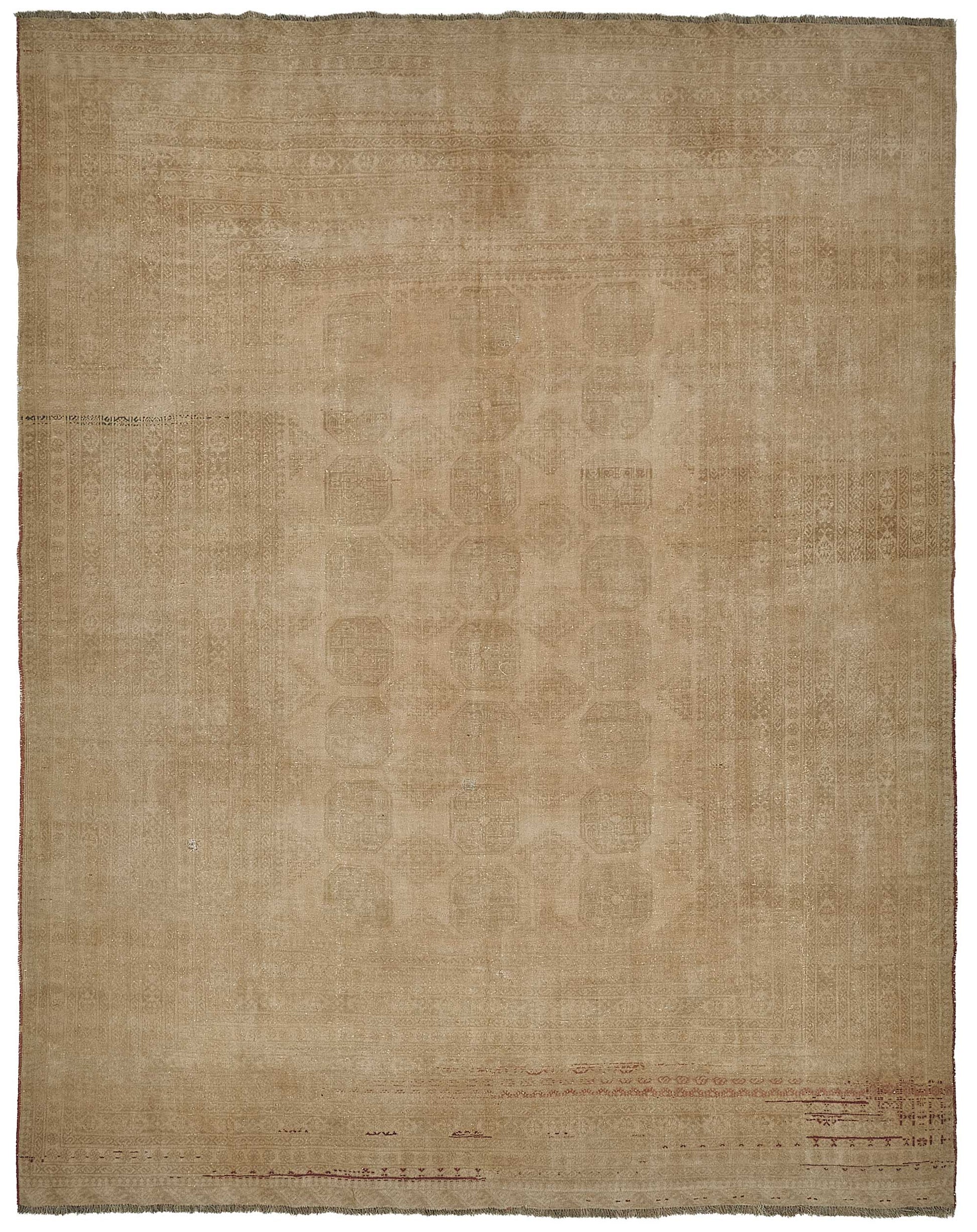 10x12 Beige Vintage Large Area Rug - 50163
