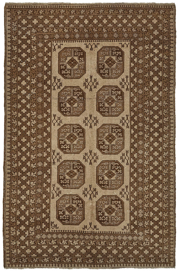 5x8 Beige Vintage Large Area Rug - 50164