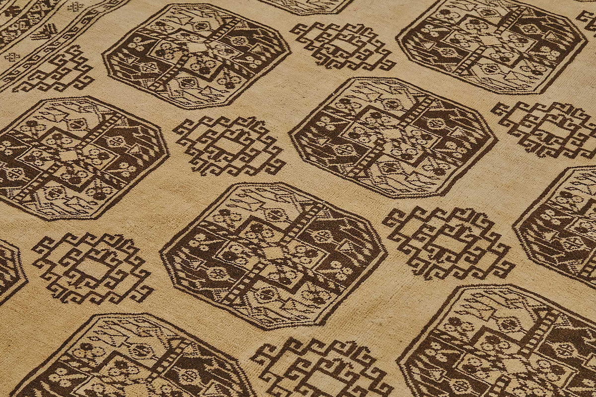 7x9 Beige Vintage Large Area Rug - 50167