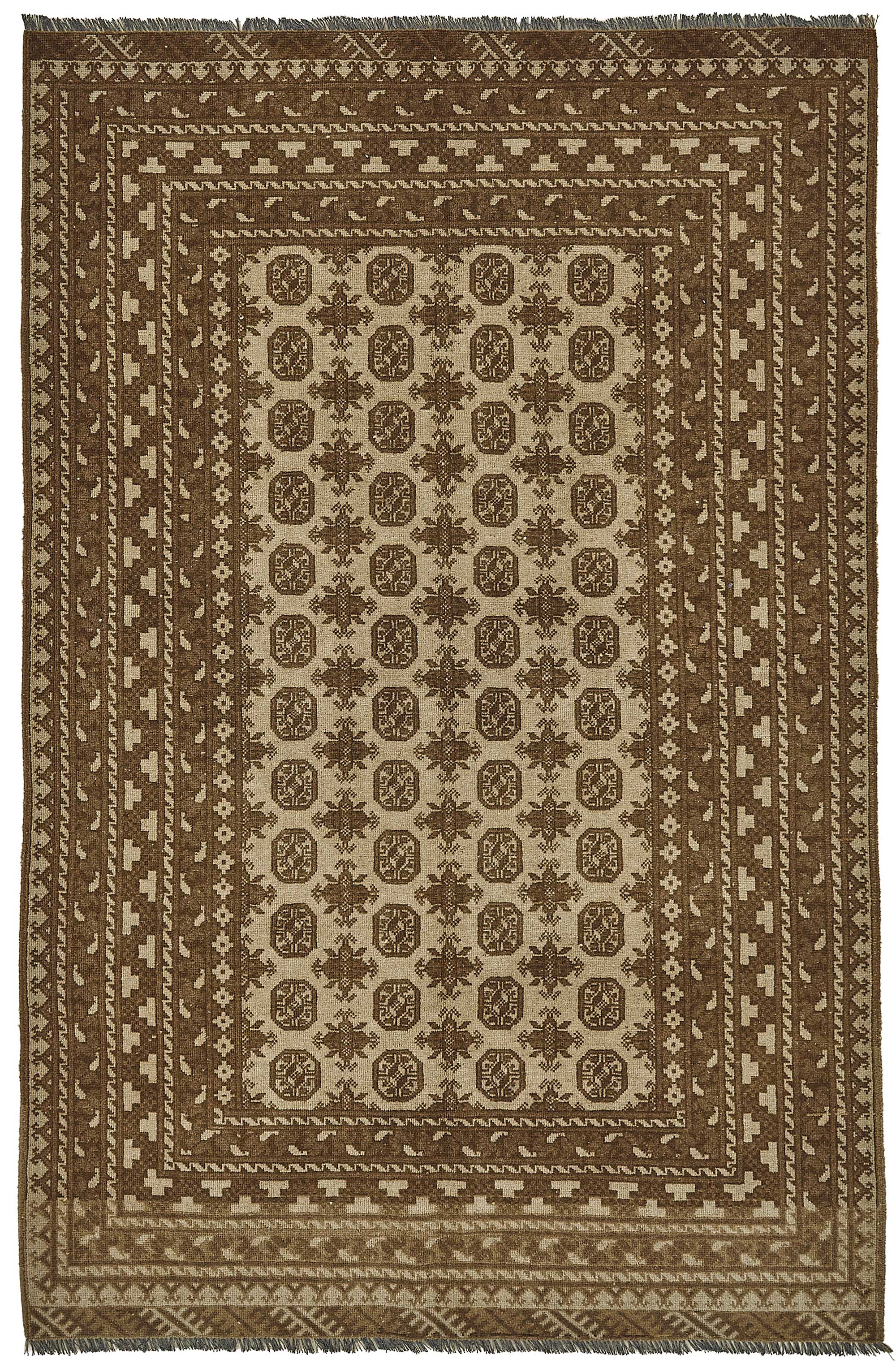 5x8 Beige Vintage Large Area Rug - 50170