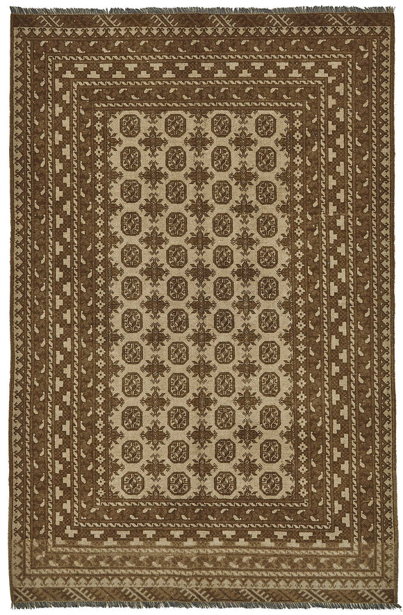 5x8 Beige Vintage Large Area Rug - 50170