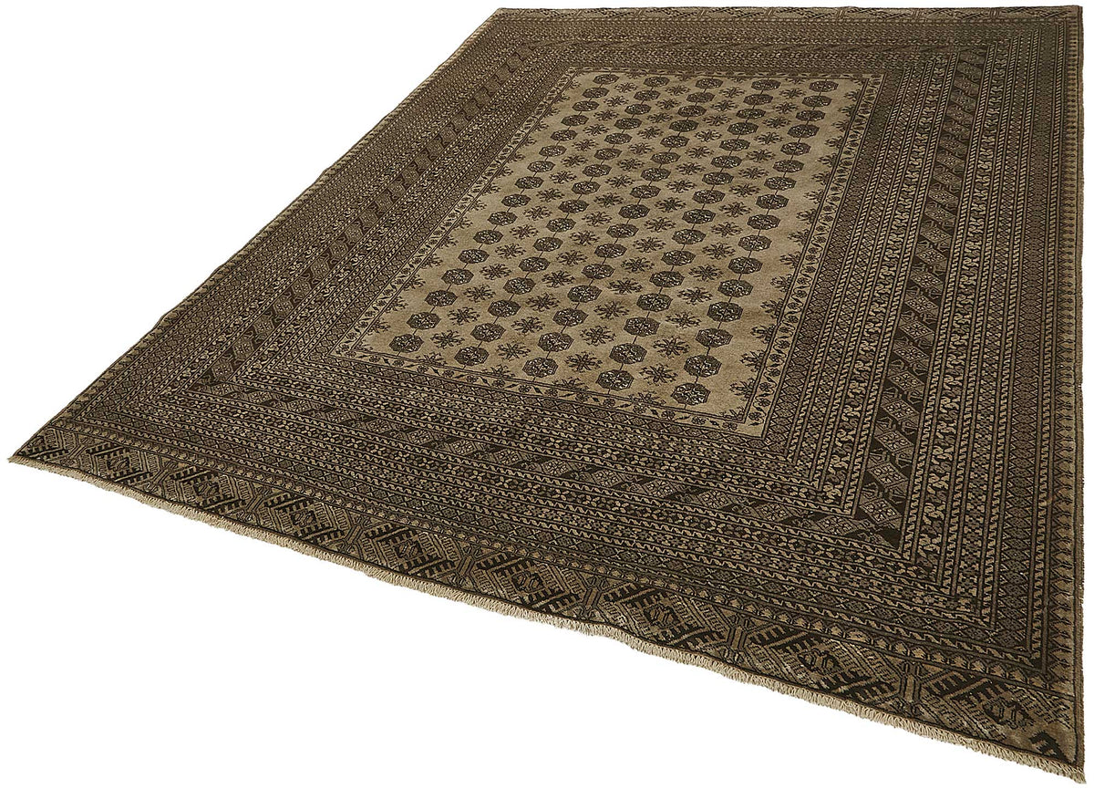 7x8 Beige Vintage Large Area Rug - 50172