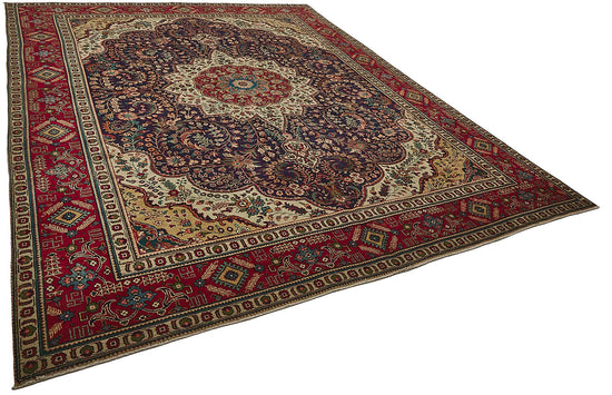 10x12 Beige Vintage Large Area Rug - 50174