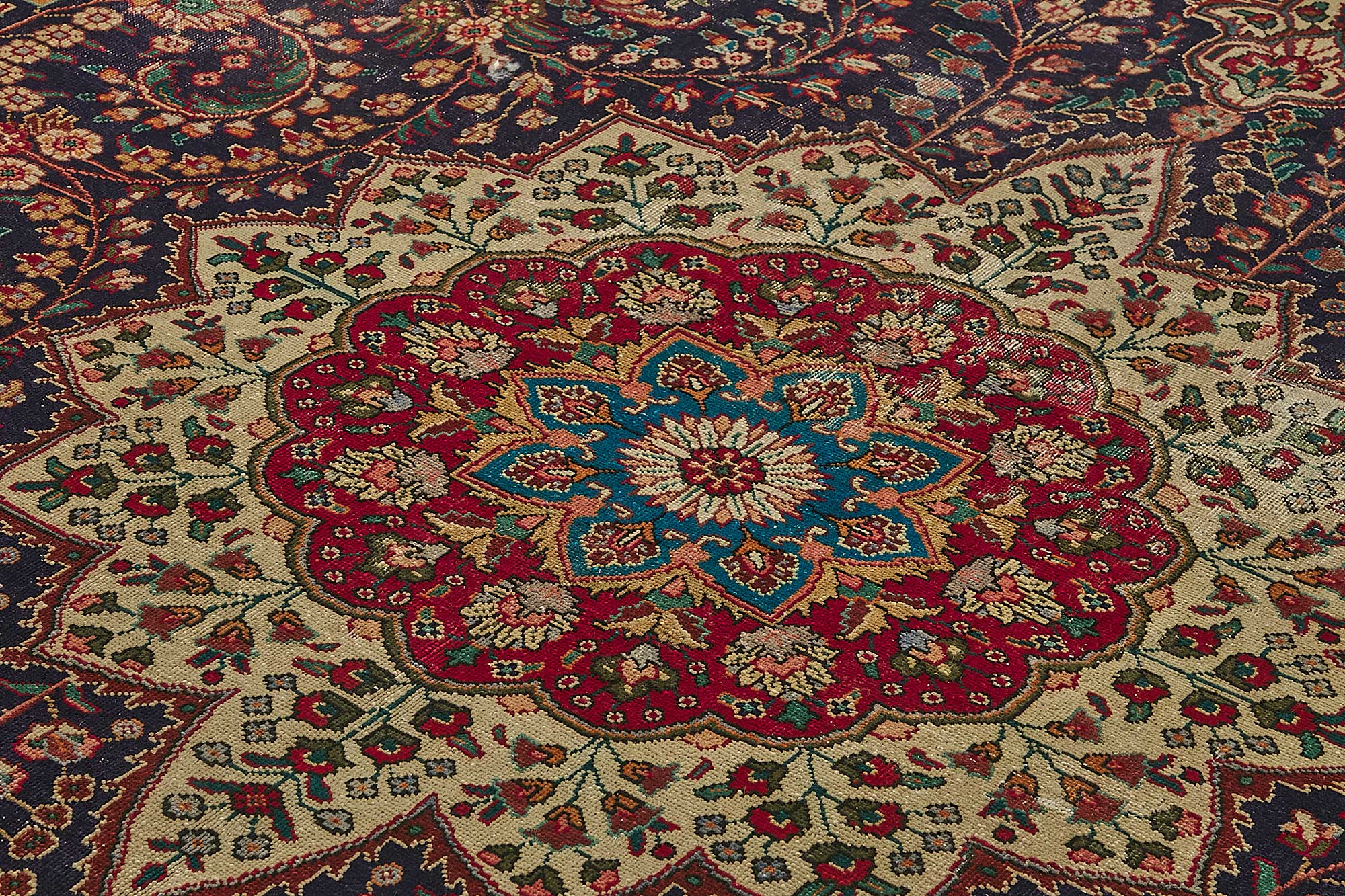 10x12 Beige Vintage Large Area Rug - 50174