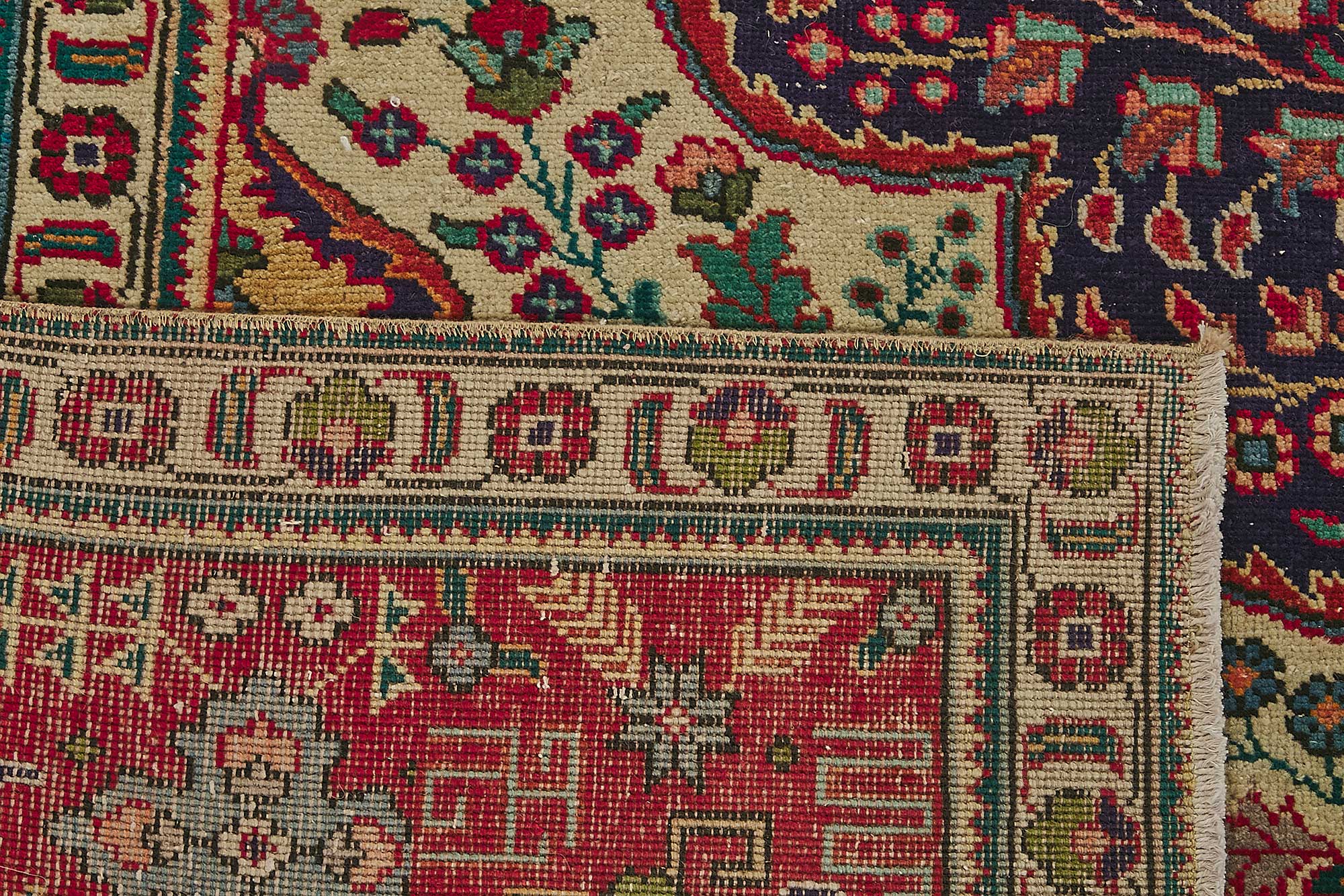 10x12 Beige Vintage Large Area Rug - 50174