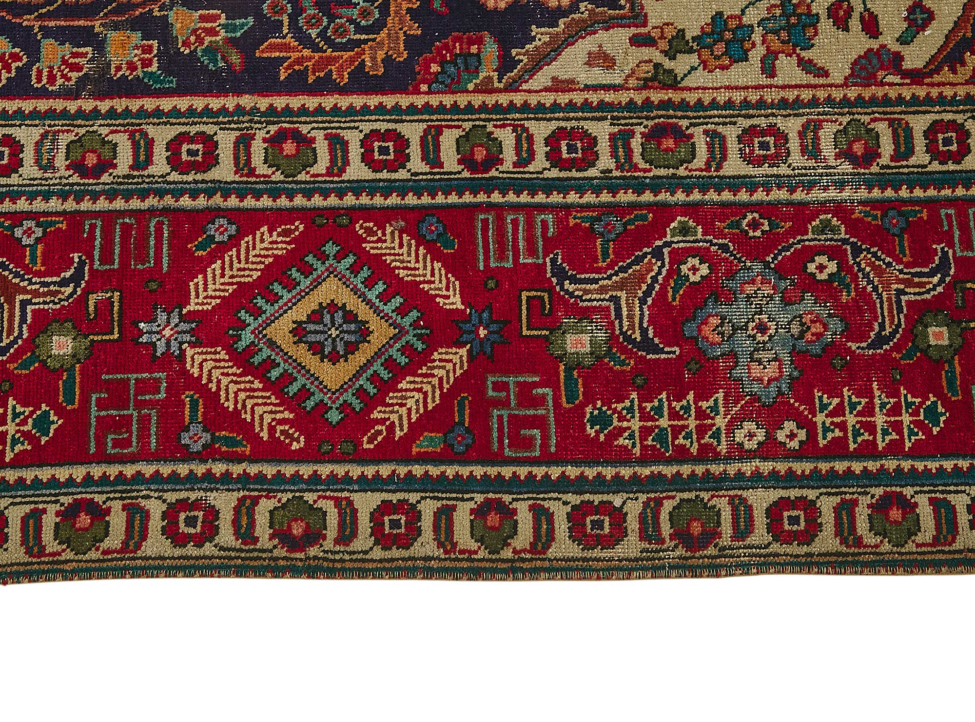 10x12 Beige Vintage Large Area Rug - 50174