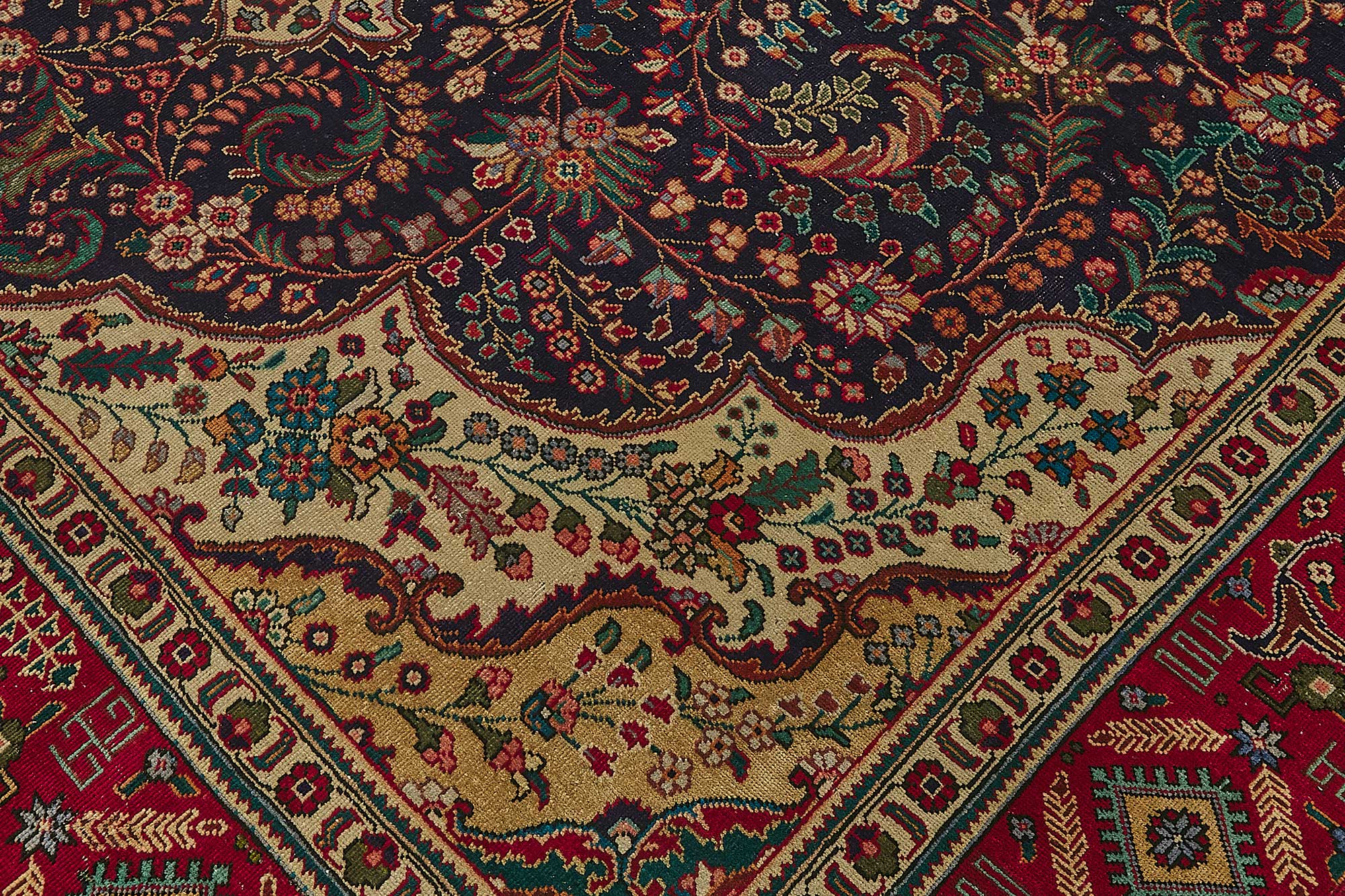 10x12 Beige Vintage Large Area Rug - 50174