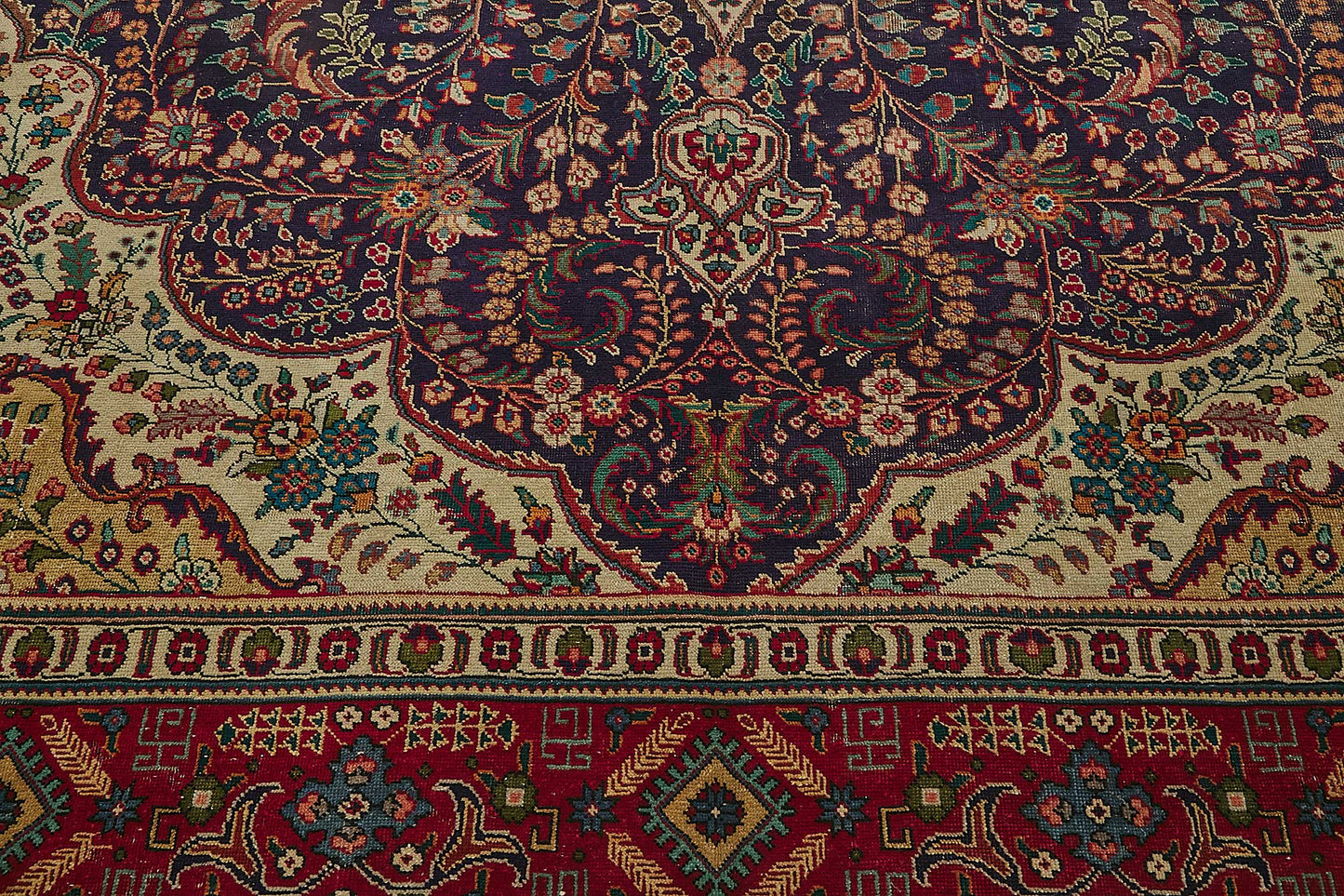10x12 Beige Vintage Large Area Rug - 50174
