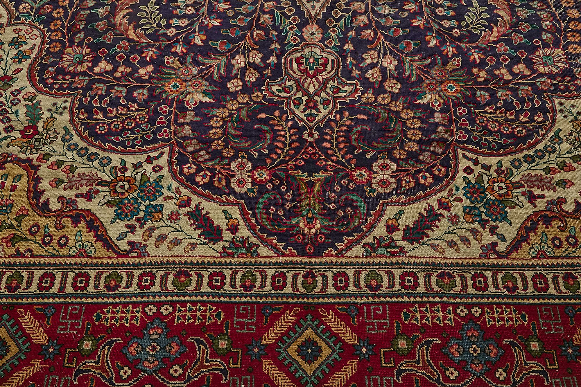 10x12 Beige Vintage Large Area Rug - 50174