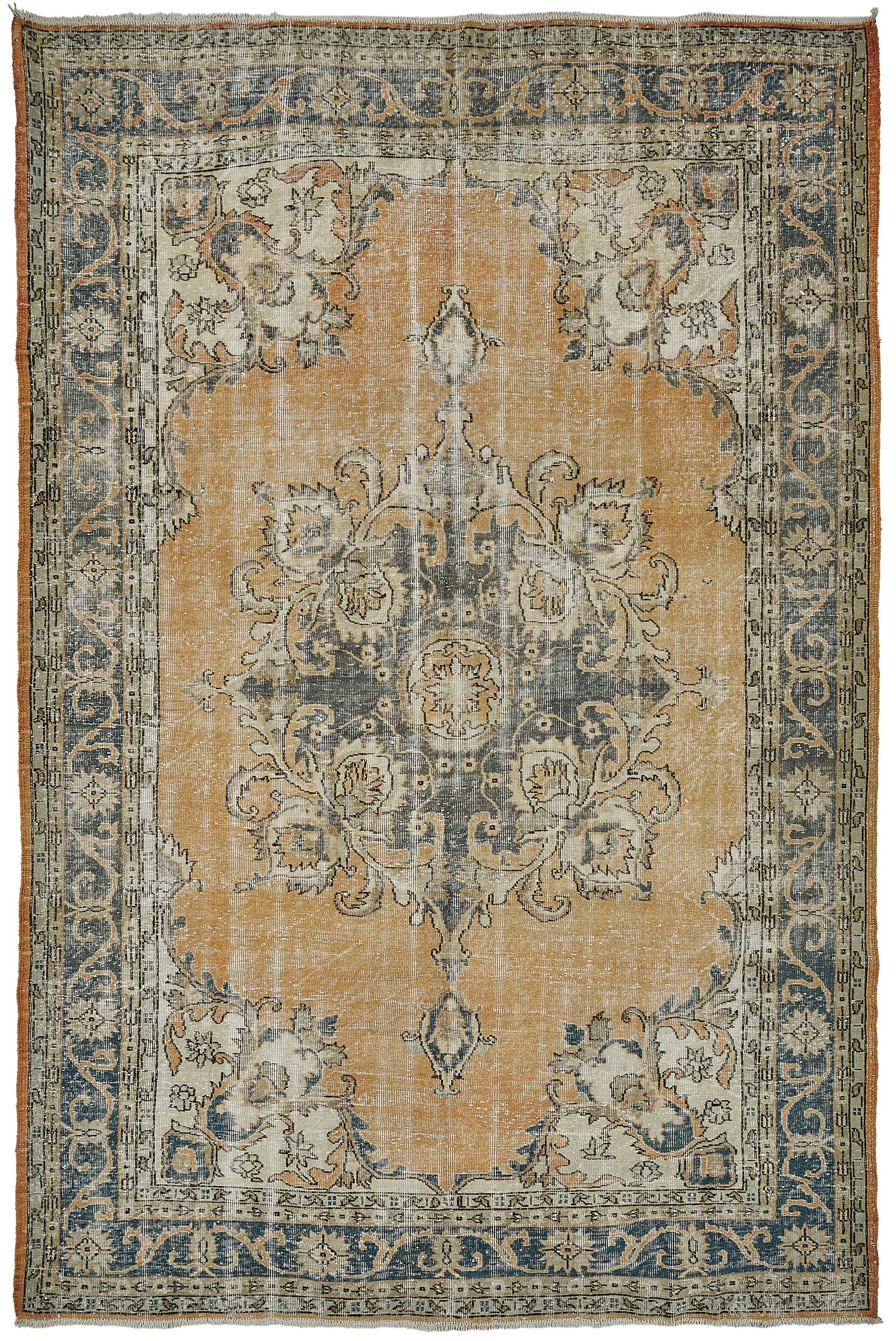 8x11 Beige Vintage Large Area Rug - 50176