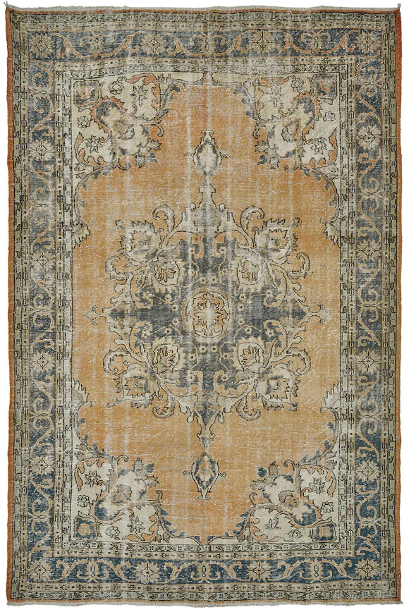 8x11 Beige Vintage Large Area Rug - 50176