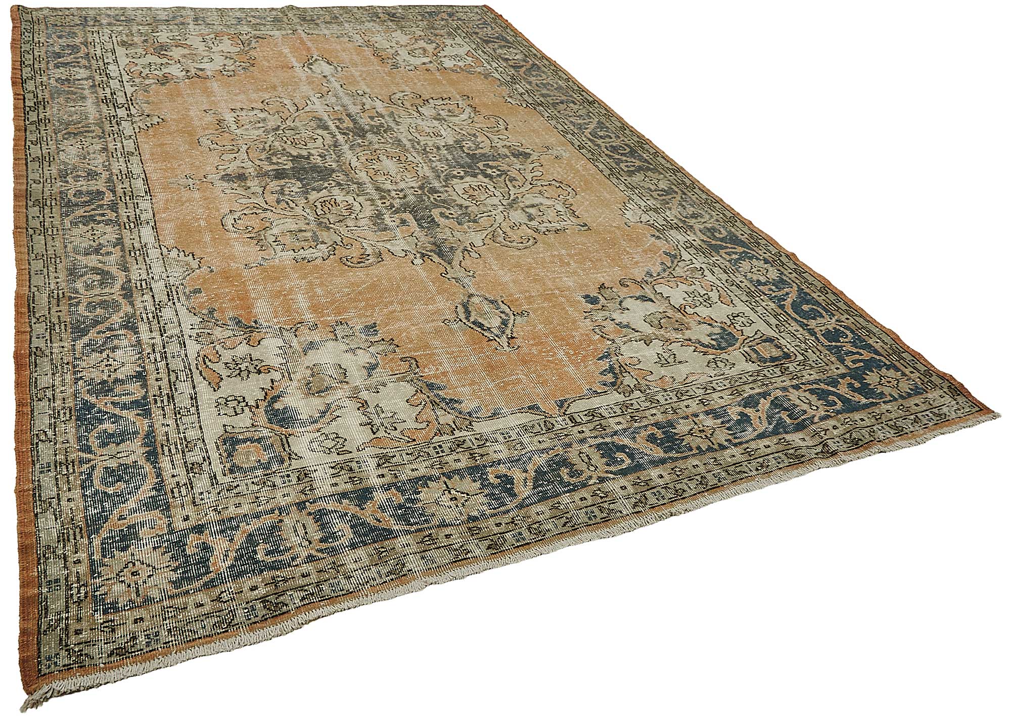 8x11 Beige Vintage Large Area Rug - 50176