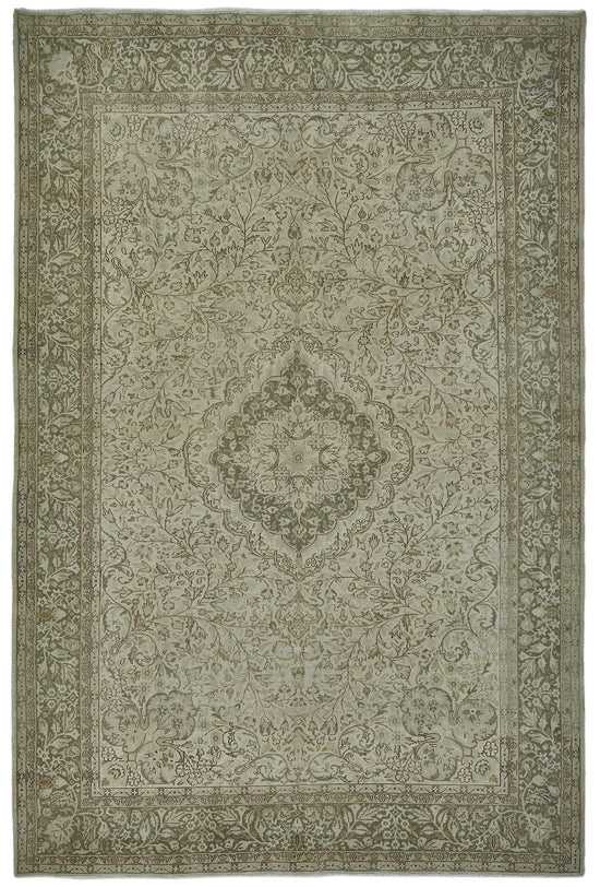 7x10 Beige Vintage Large Area Rug - 50177