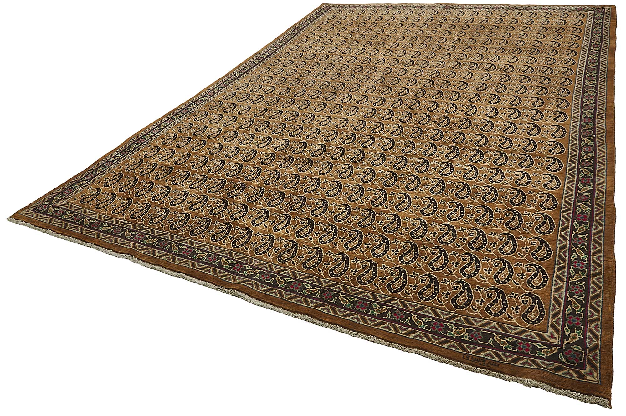 8x12 Beige Vintage Large Area Rug - 50178
