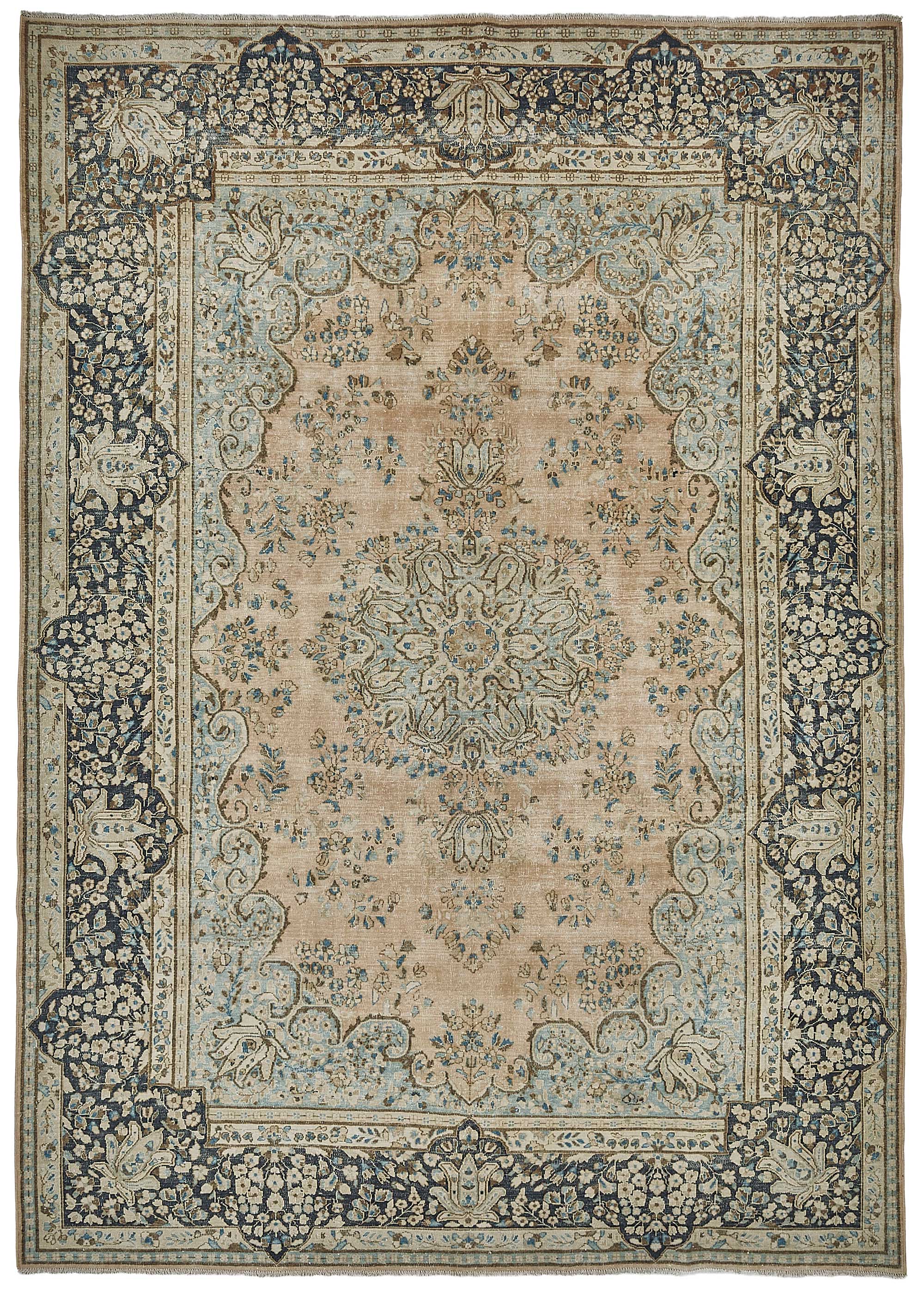 8x12 Beige Vintage Large Area Rug - 50187