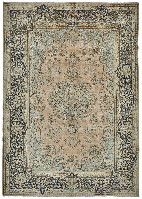 8x12 Beige Vintage Large Area Rug - 50187