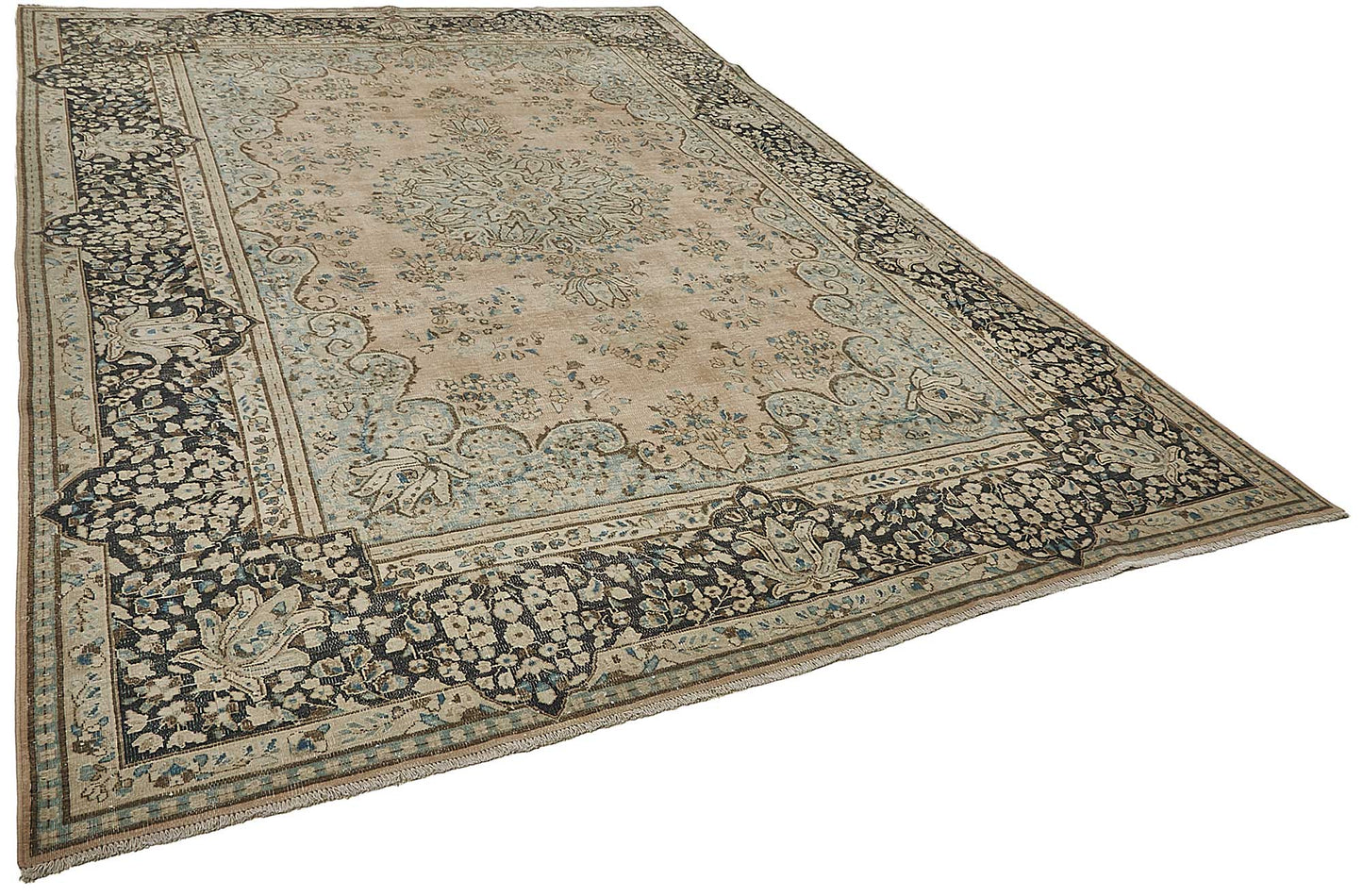 8x12 Beige Vintage Large Area Rug - 50187