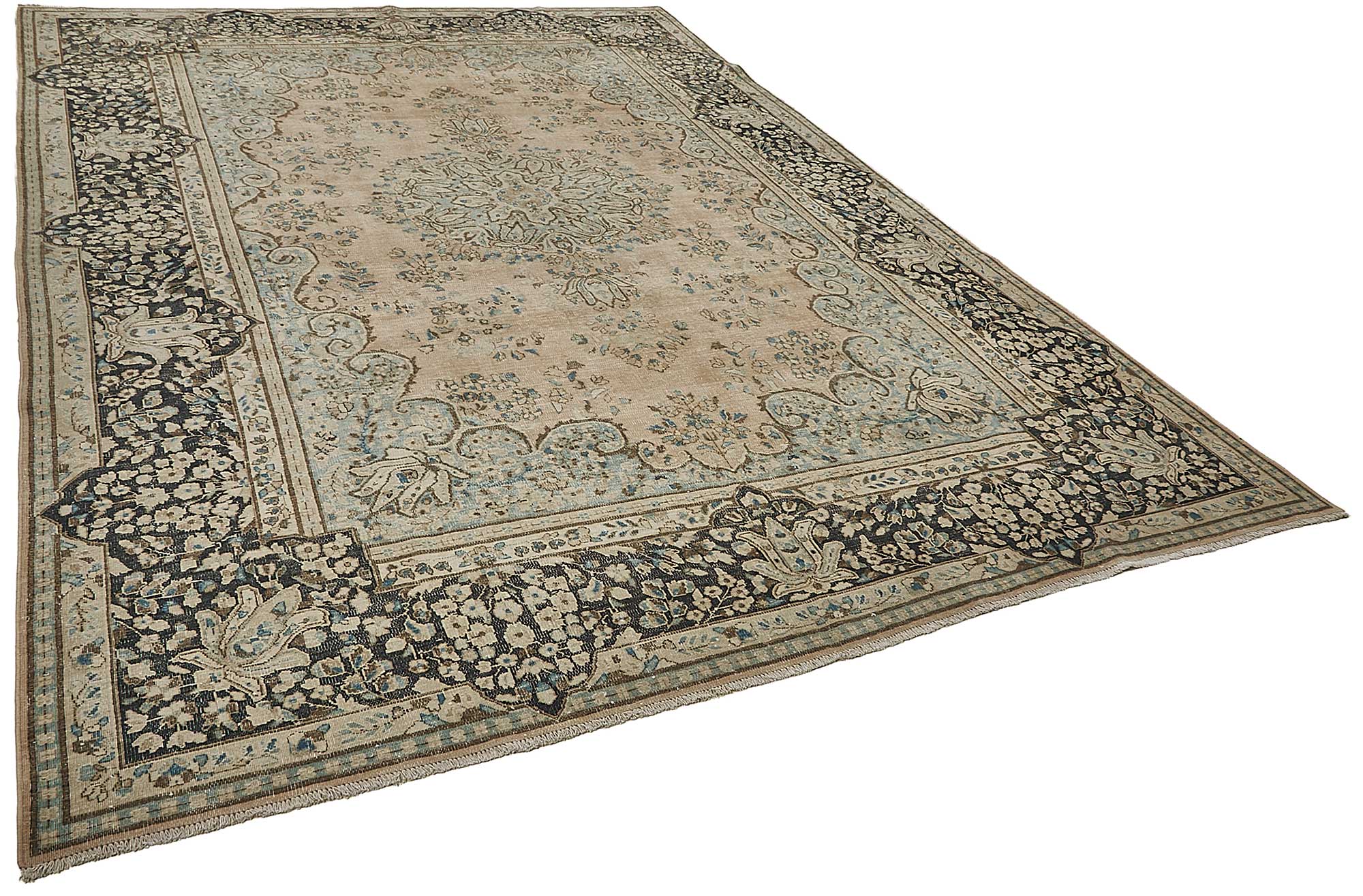 8x12 Beige Vintage Large Area Rug - 50187