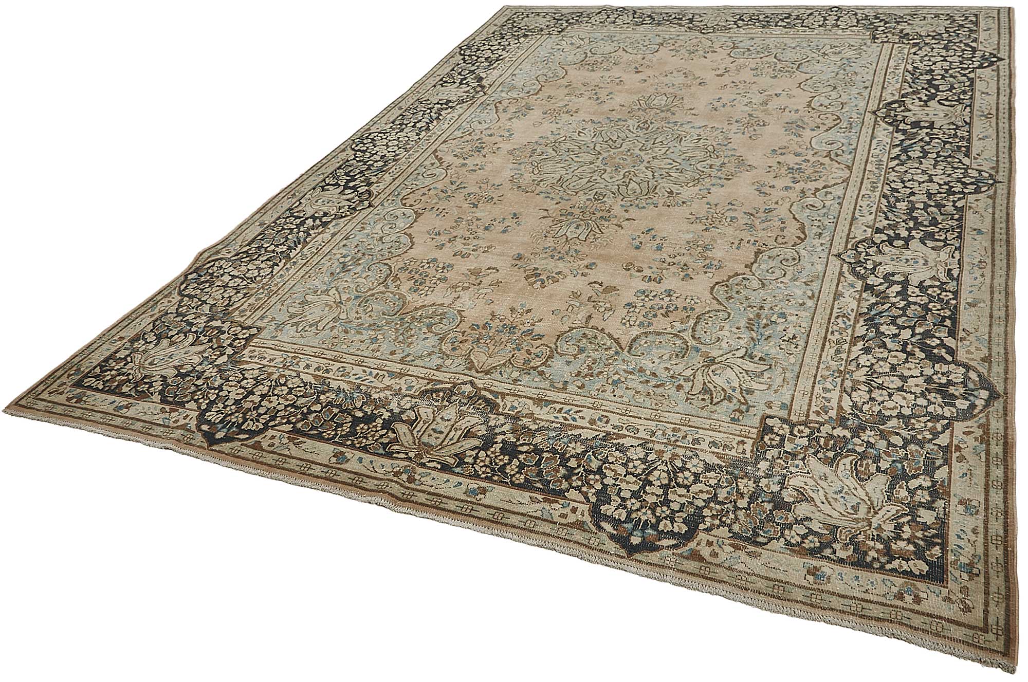 8x12 Beige Vintage Large Area Rug - 50187