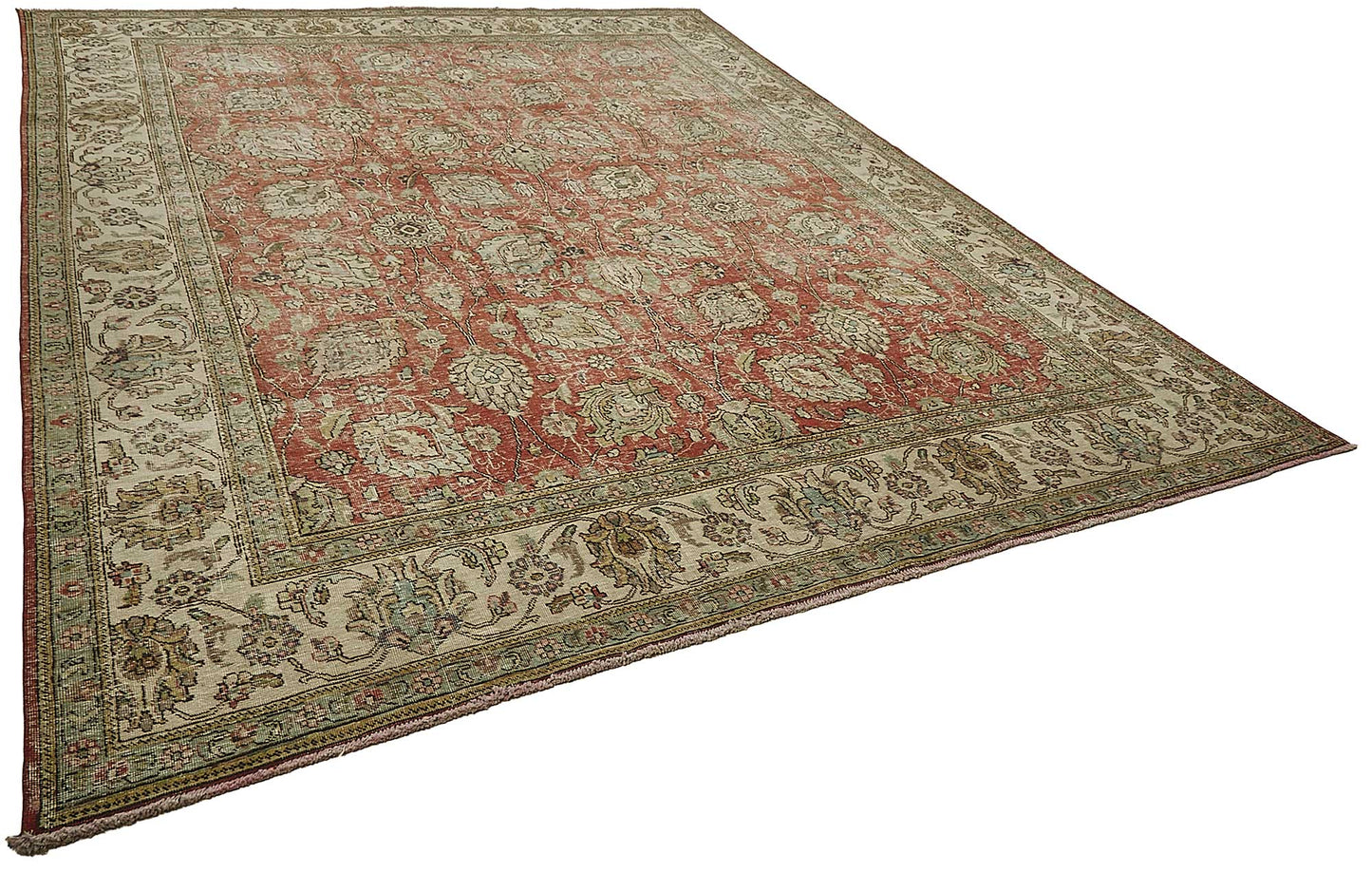10x13 Beige Vintage Large Area Rug - 50188
