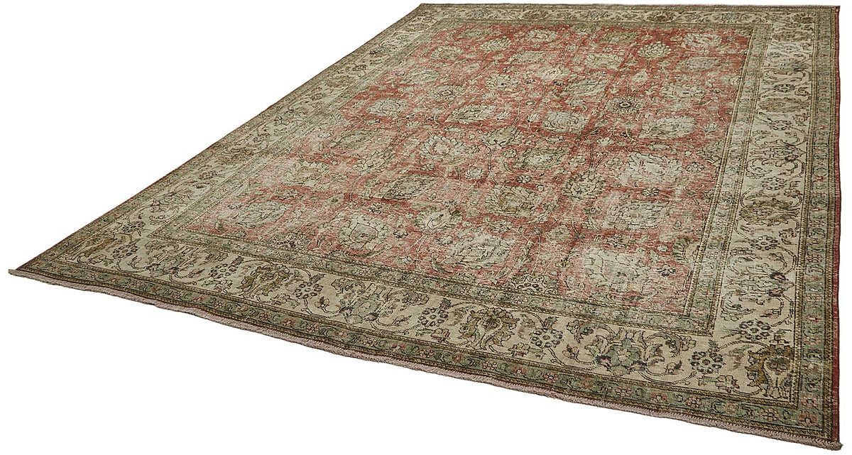 10x13 Beige Vintage Large Area Rug - 50188