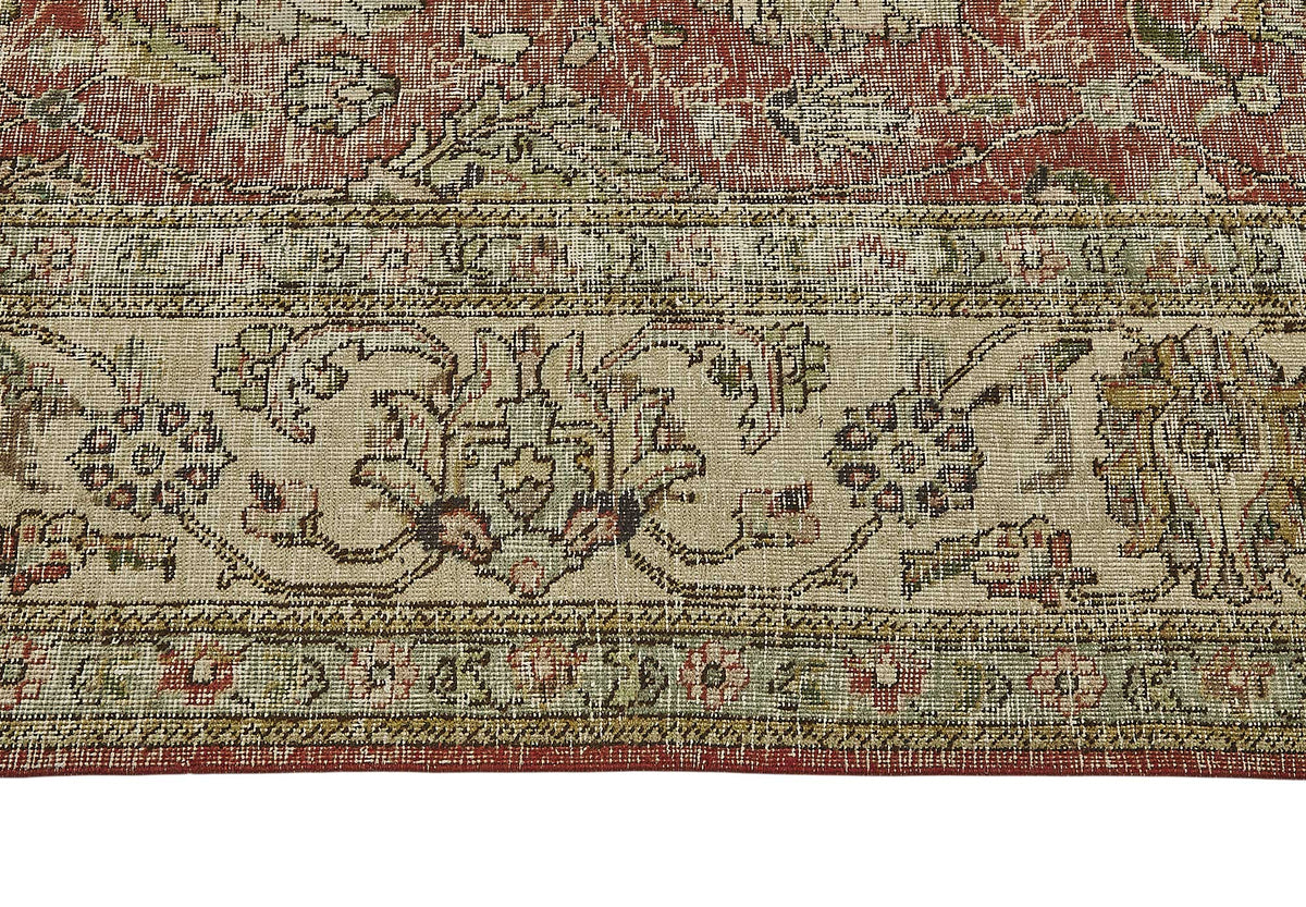 10x13 Beige Vintage Large Area Rug - 50188