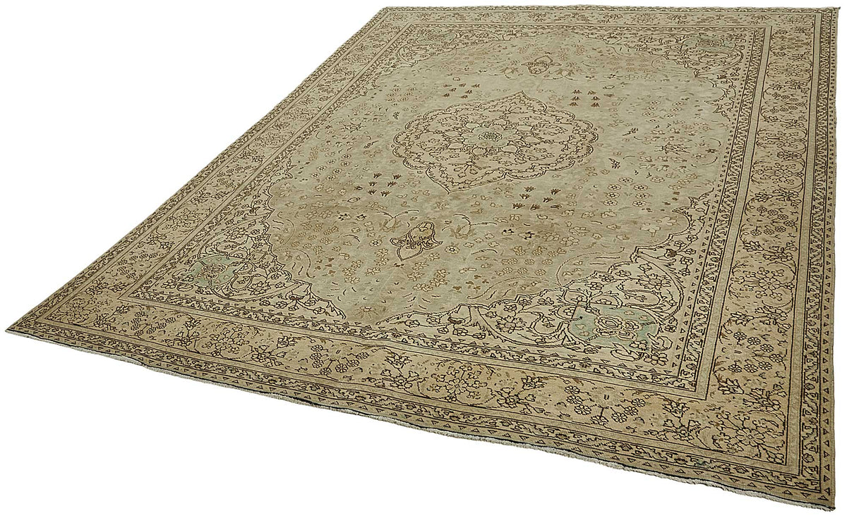 8x11 Beige Vintage Large Area Rug - 50192