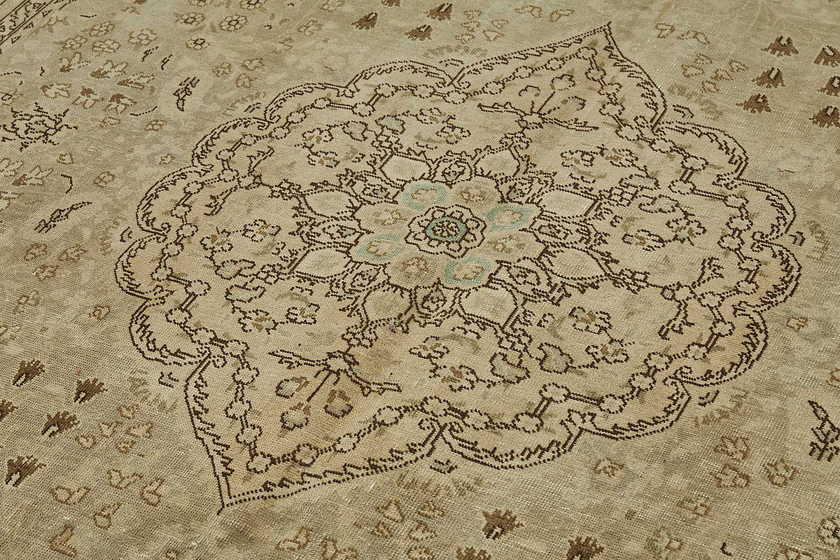 8x11 Beige Vintage Large Area Rug - 50192