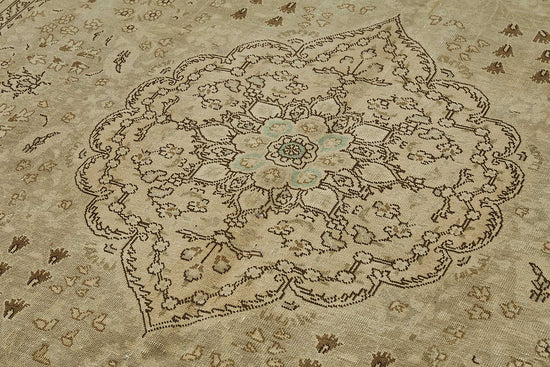 8x11 Beige Vintage Large Area Rug - 50192