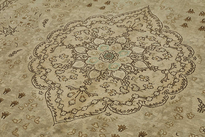 8x11 Beige Vintage Large Area Rug - 50192