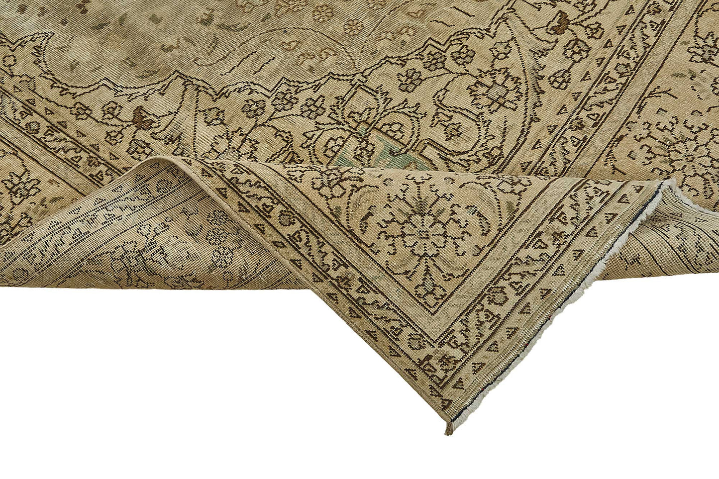 8x11 Beige Vintage Large Area Rug - 50192