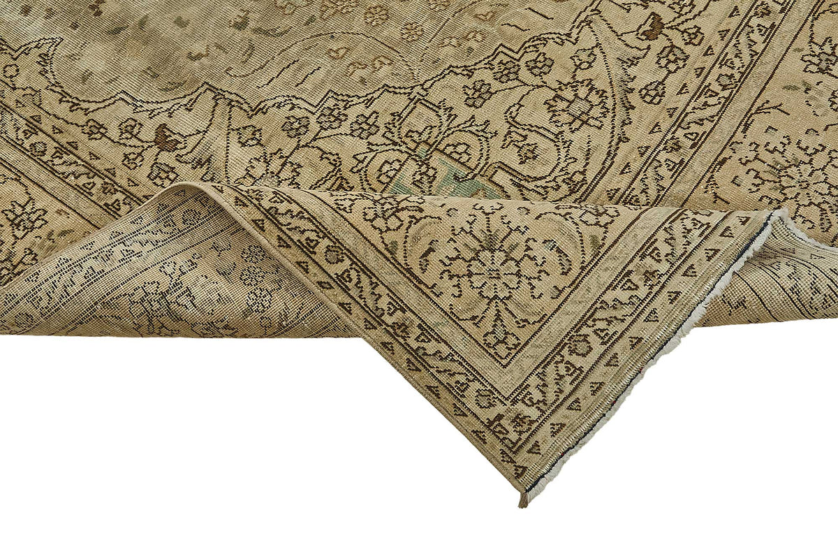 8x11 Beige Vintage Large Area Rug - 50192