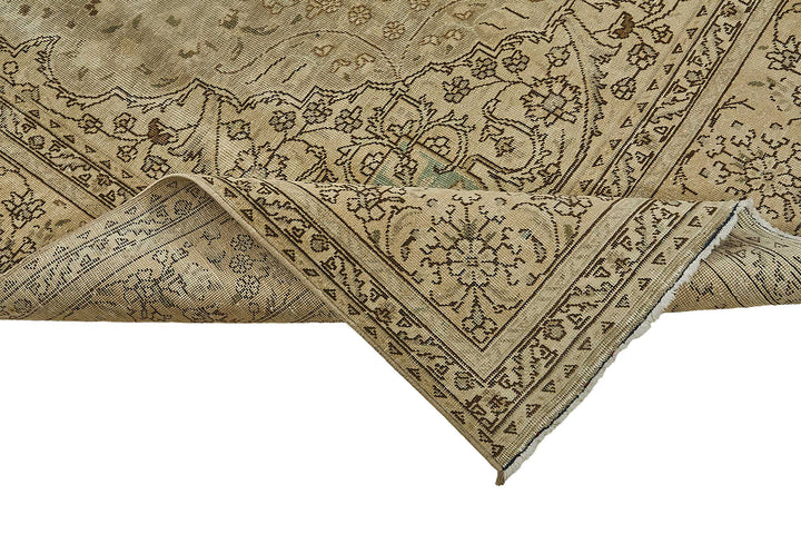 8x11 Beige Vintage Large Area Rug - 50192