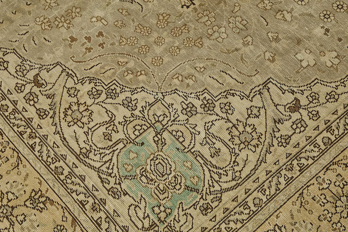 8x11 Beige Vintage Large Area Rug - 50192
