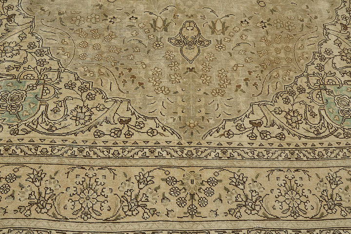 8x11 Beige Vintage Large Area Rug - 50192