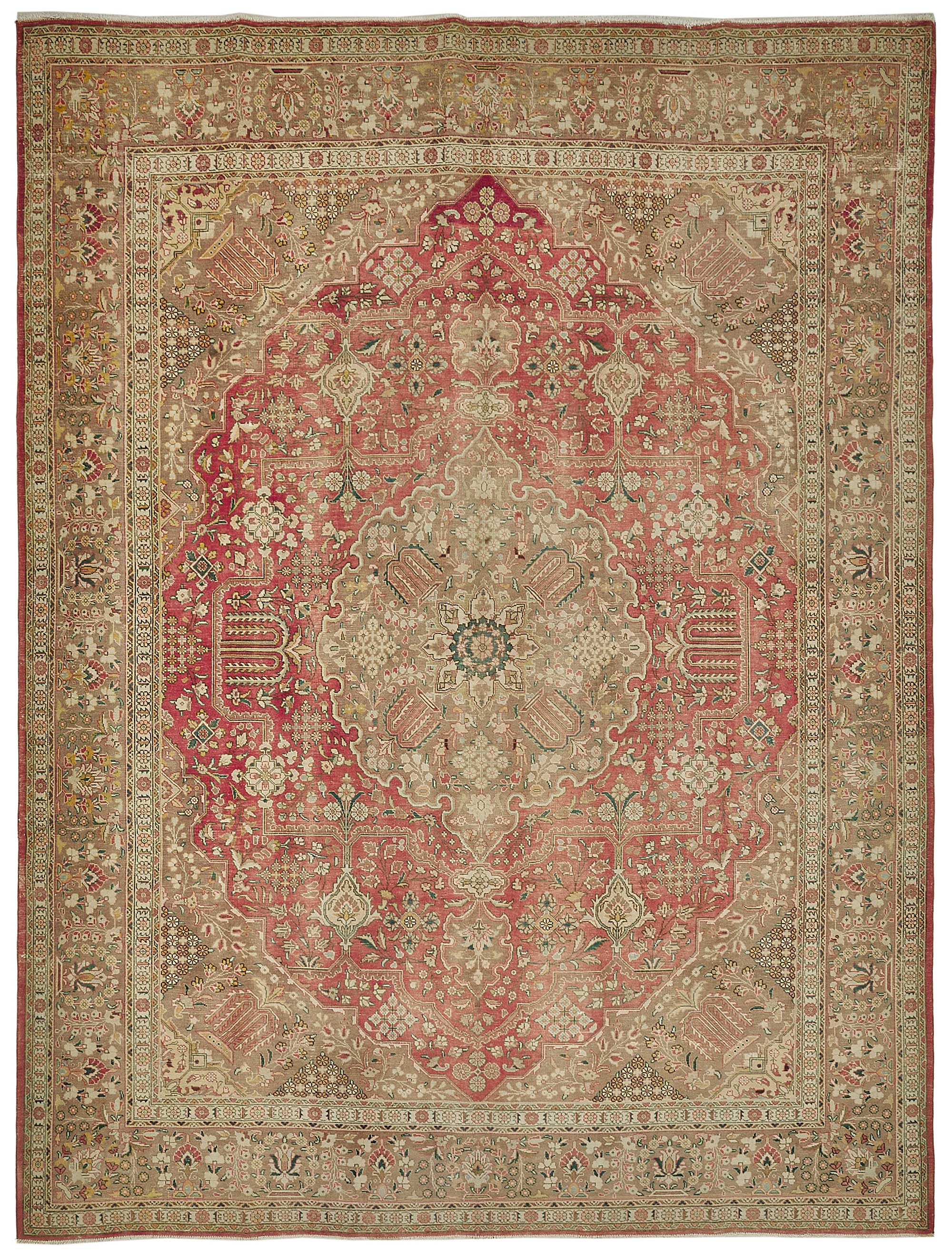 9x12 Beige Vintage Large Area Rug - 50193