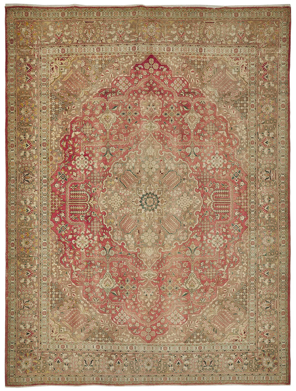 9x12 Beige Vintage Large Area Rug - 50193